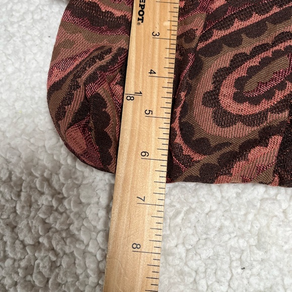 Lisa Lill Studio Y2K Pink Brown Patterned Fabric Shoulder Bag - Picture 8 of 8
